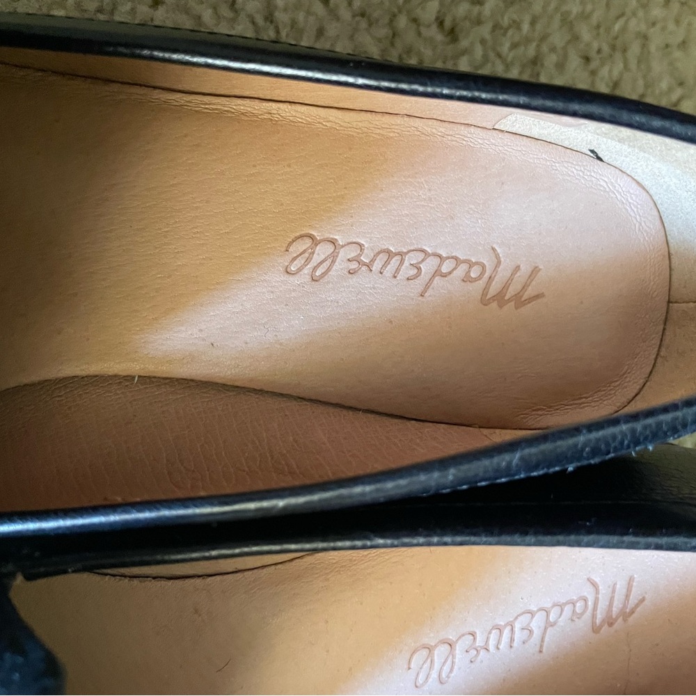Madewell Womens The Frances Leather Loafer Black size 8